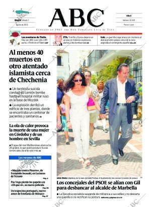 ABC MADRID 02-08-2003 página 1