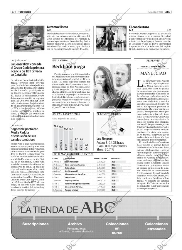 ABC MADRID 02-08-2003 página 104