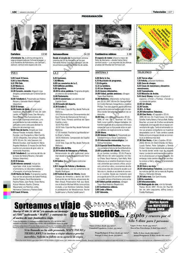ABC MADRID 02-08-2003 página 107