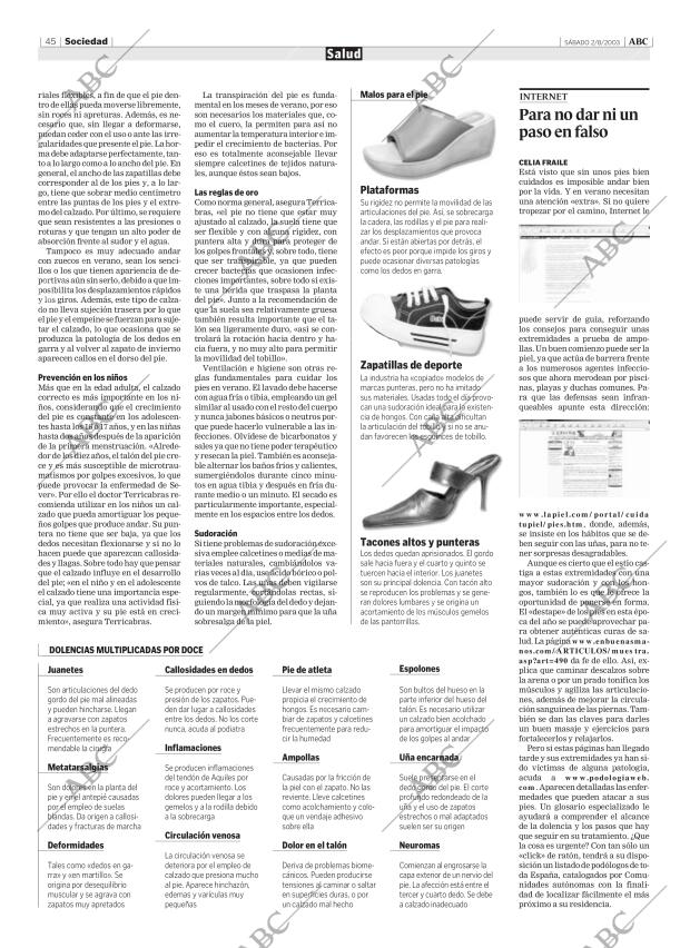 ABC MADRID 02-08-2003 página 45