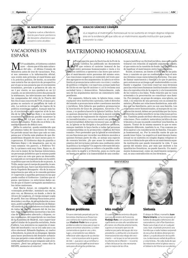 ABC MADRID 02-08-2003 página 8