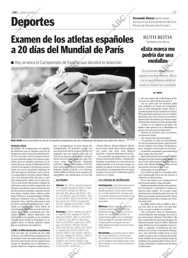 ABC MADRID 02-08-2003 página 81