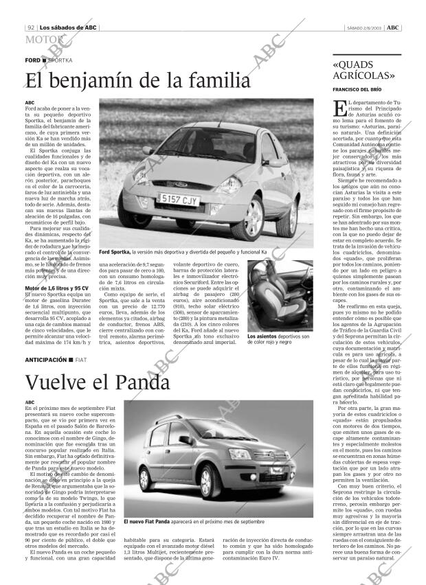 ABC MADRID 02-08-2003 página 92