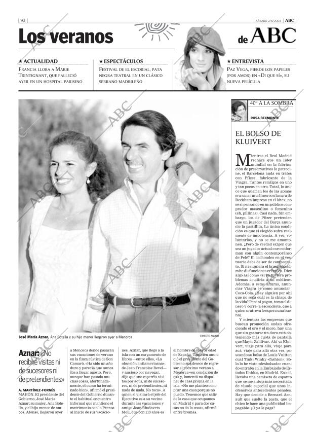 ABC MADRID 02-08-2003 página 93