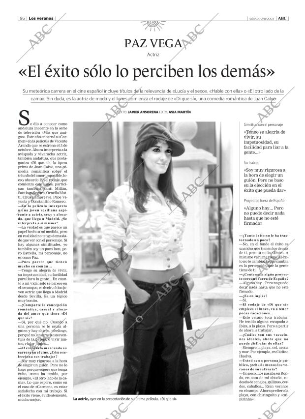ABC MADRID 02-08-2003 página 96