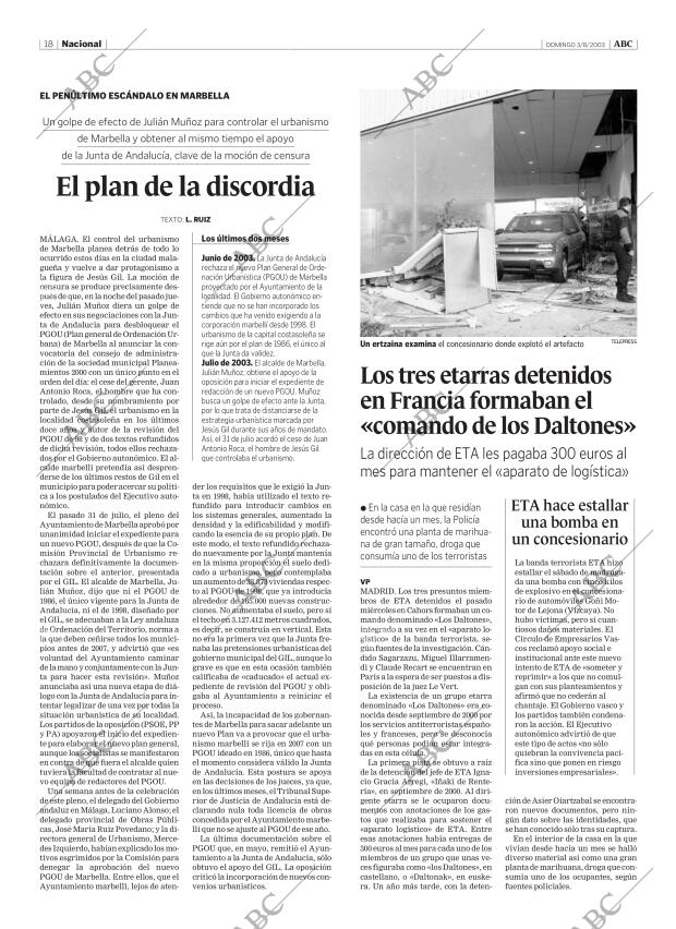 ABC MADRID 03-08-2003 página 18