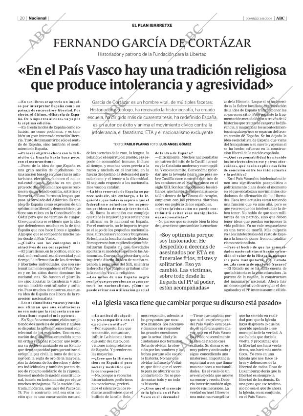 ABC MADRID 03-08-2003 página 20