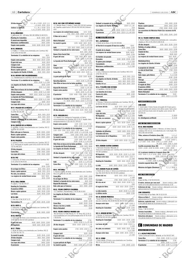 ABC MADRID 03-08-2003 página 68