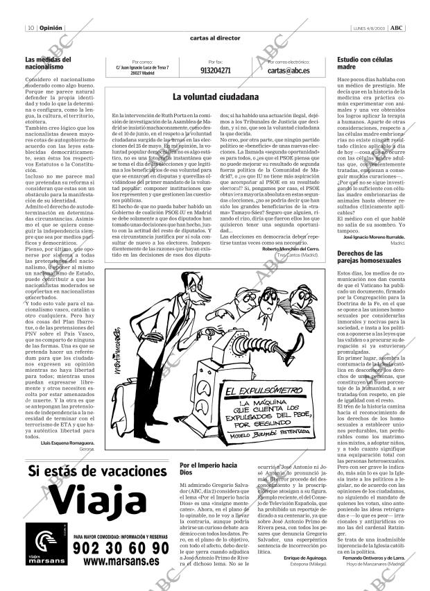 ABC MADRID 04-08-2003 página 10