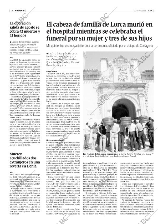 ABC MADRID 04-08-2003 página 18