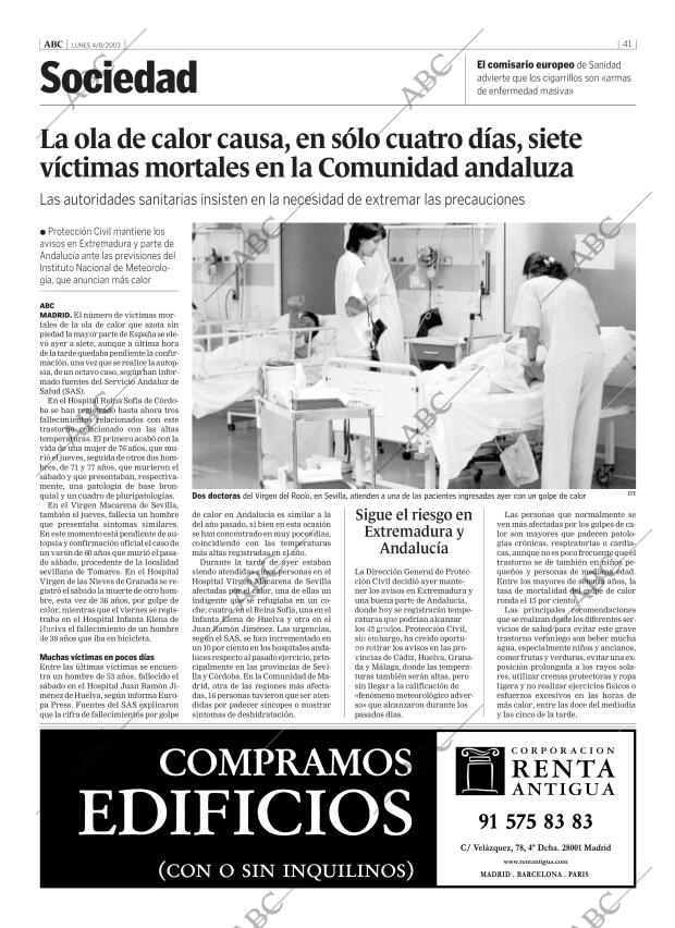 ABC MADRID 04-08-2003 página 41