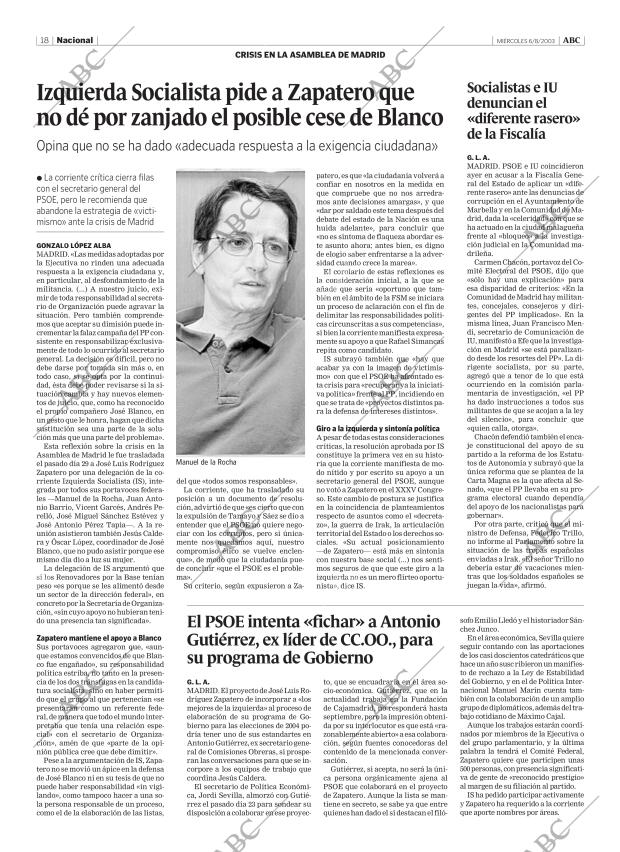 ABC MADRID 06-08-2003 página 18