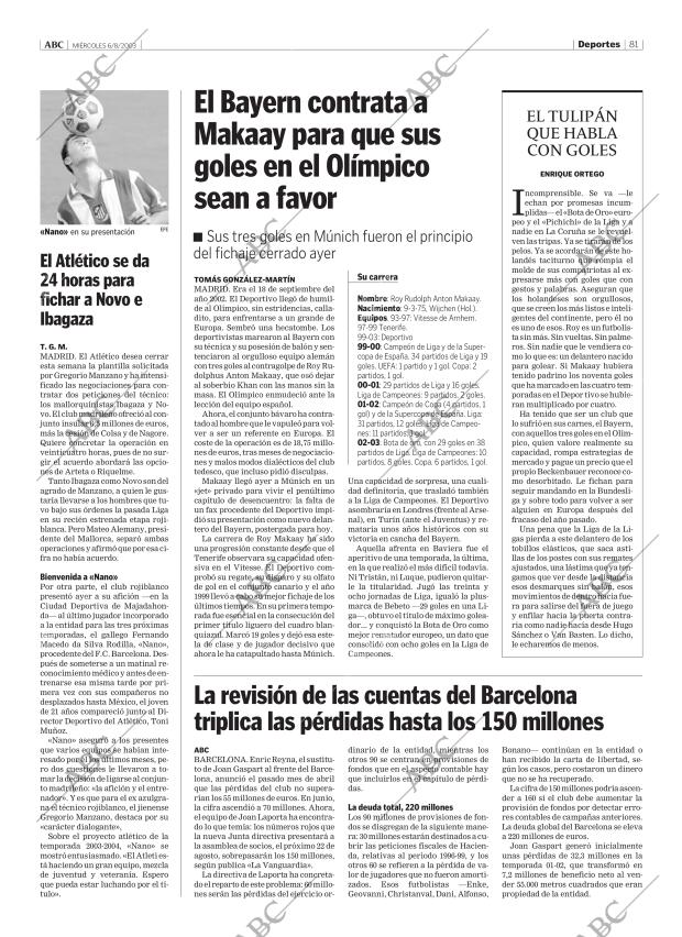 ABC MADRID 06-08-2003 página 81
