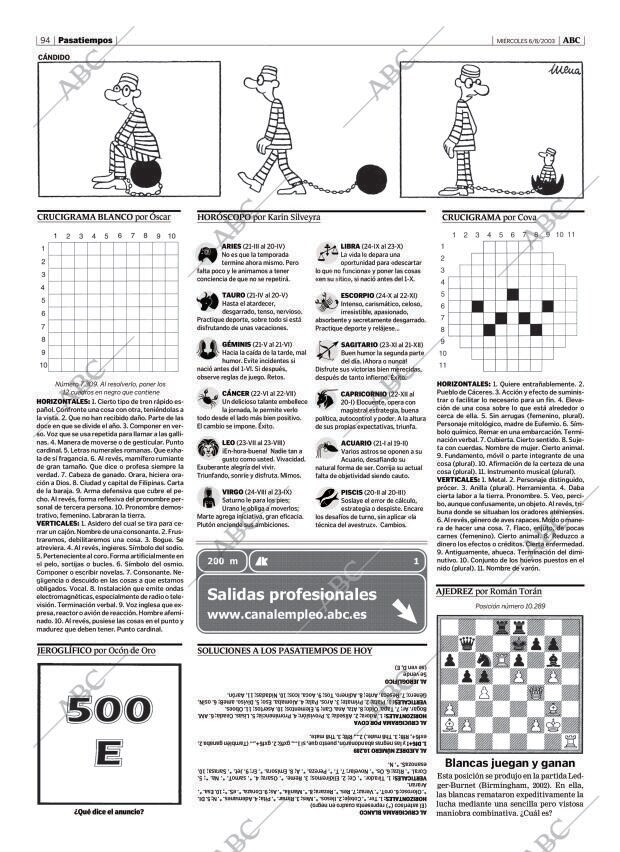 ABC MADRID 06-08-2003 página 94