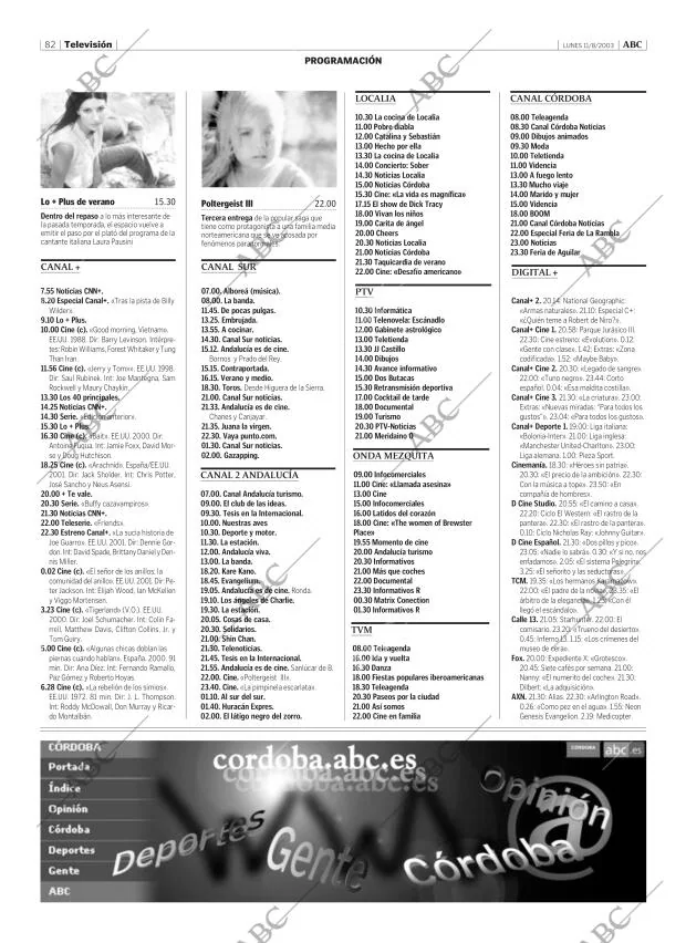 ABC CORDOBA 11-08-2003 página 82