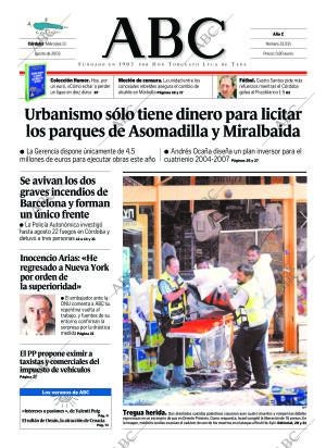 ABC CORDOBA 13-08-2003 página 1