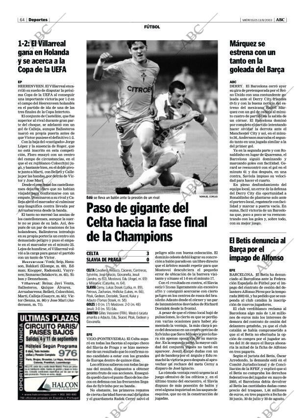 ABC CORDOBA 13-08-2003 página 64