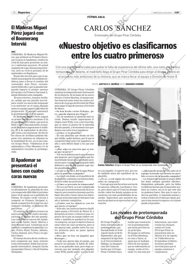 ABC CORDOBA 13-08-2003 página 70