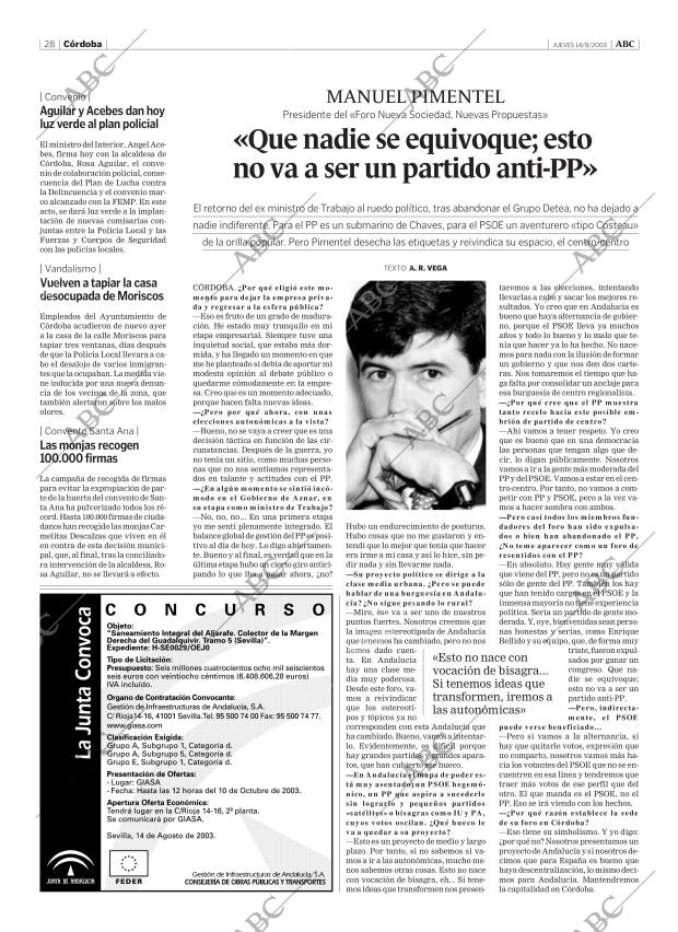 ABC CORDOBA 14-08-2003 página 28