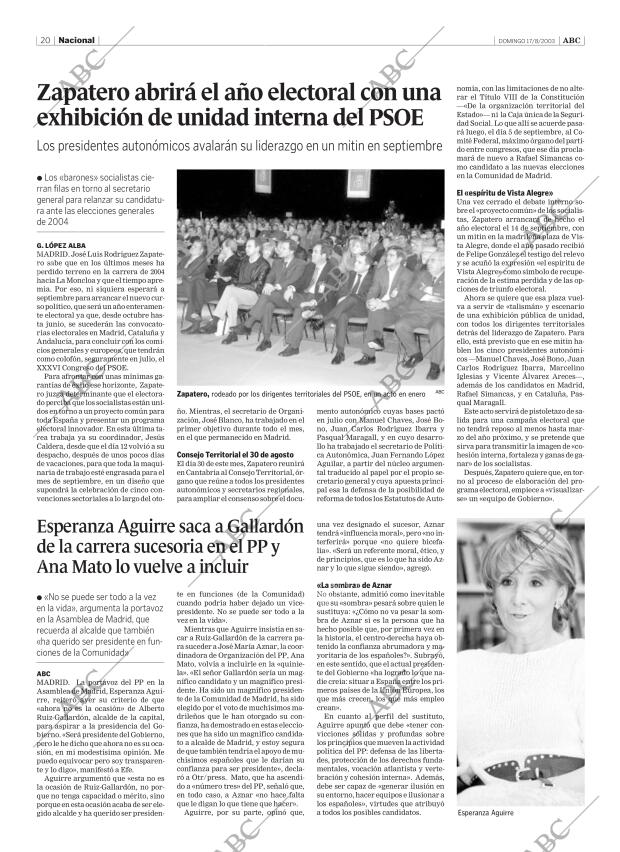 ABC SEVILLA 17-08-2003 página 20