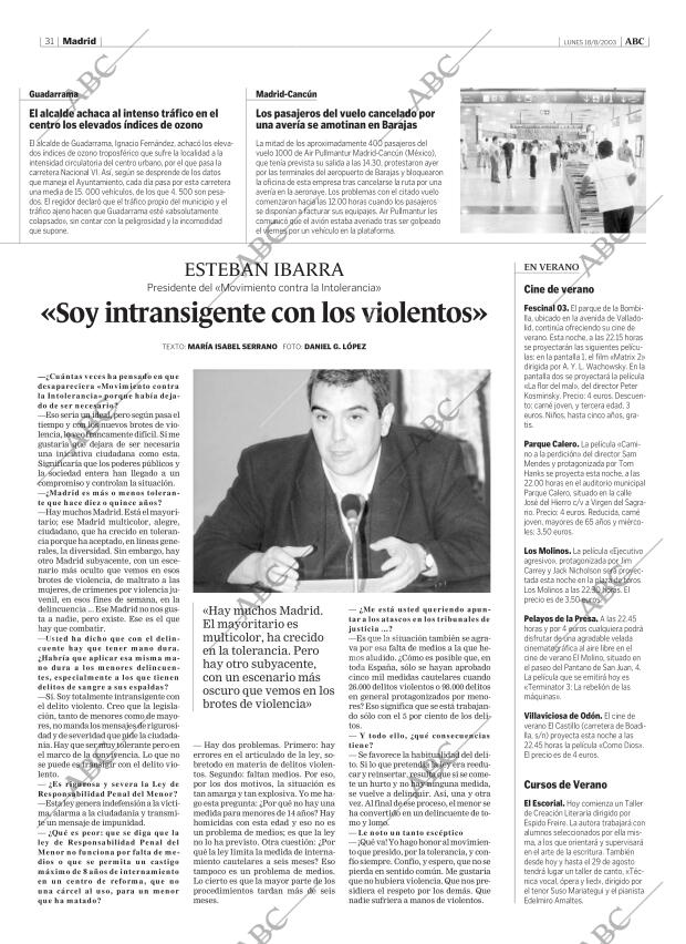 ABC MADRID 18-08-2003 página 31