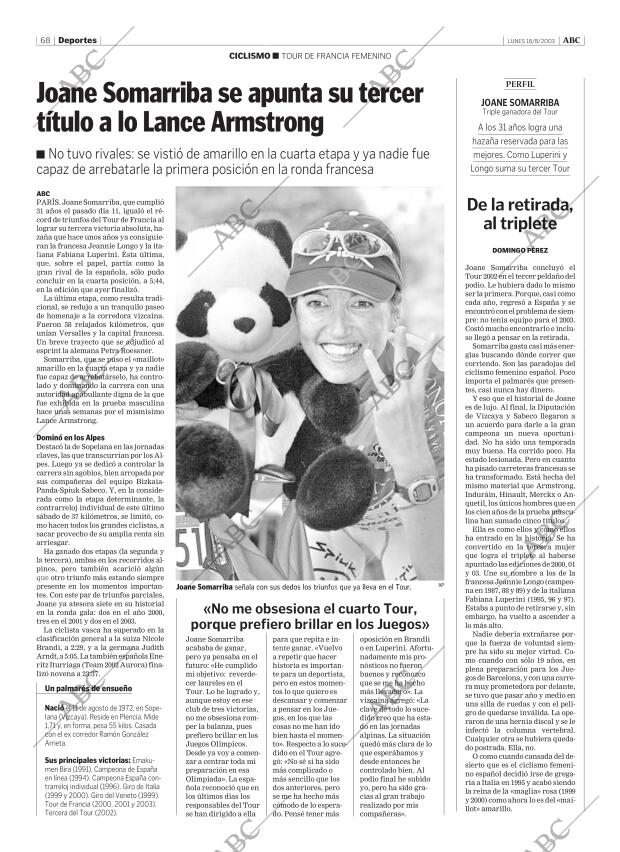 ABC MADRID 18-08-2003 página 68