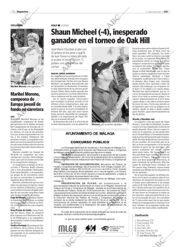 ABC MADRID 18-08-2003 página 70
