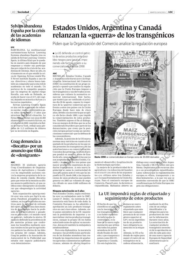 ABC MADRID 19-08-2003 página 40