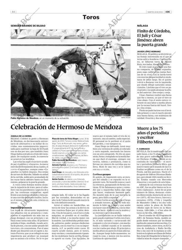 ABC MADRID 19-08-2003 página 44