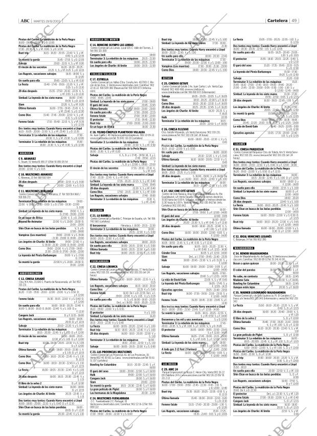 ABC MADRID 19-08-2003 página 49