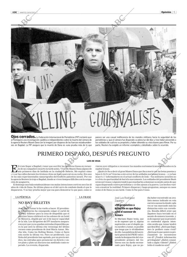 ABC MADRID 19-08-2003 página 5