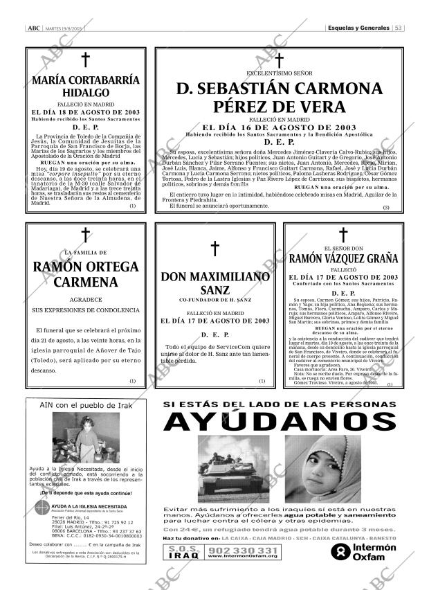 ABC MADRID 19-08-2003 página 53