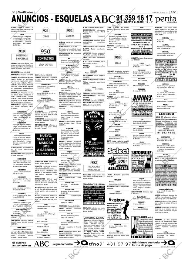 ABC MADRID 19-08-2003 página 58
