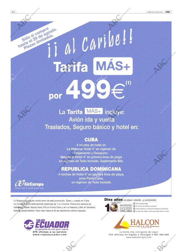 ABC MADRID 19-08-2003 página 62