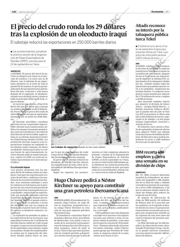 ABC MADRID 19-08-2003 página 65