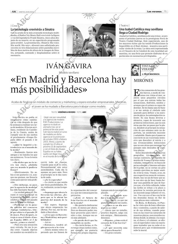 ABC SEVILLA 19-08-2003 página 75