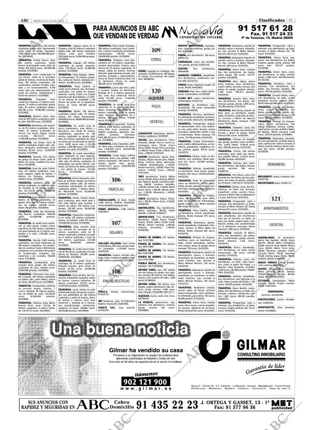 ABC MADRID 20-08-2003 página 61
