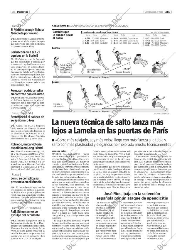 ABC MADRID 20-08-2003 página 78