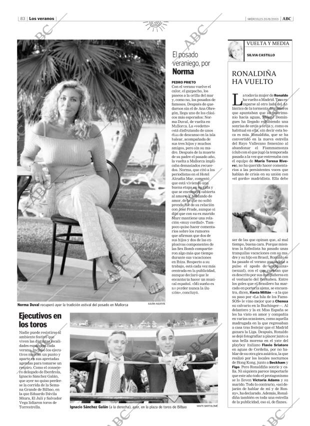 ABC MADRID 20-08-2003 página 83