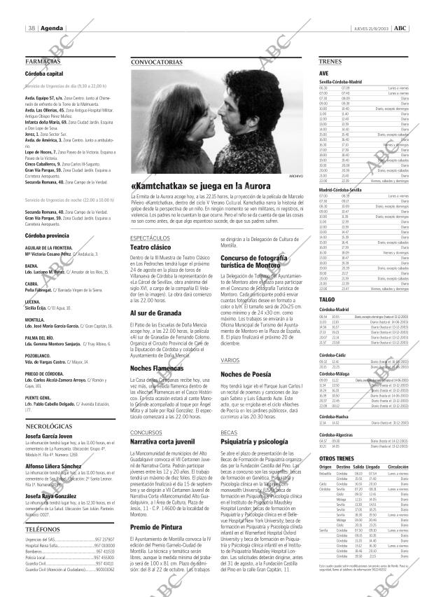 ABC CORDOBA 21-08-2003 página 38