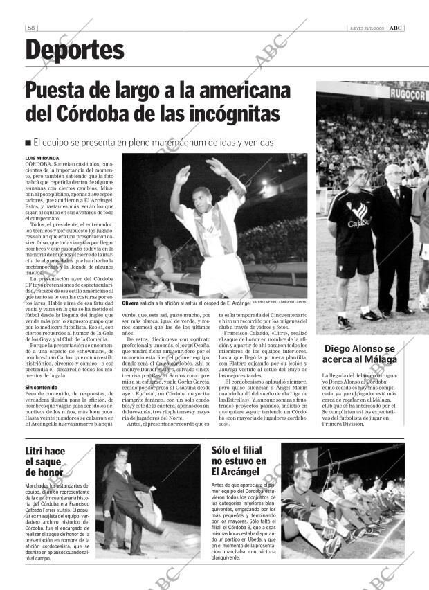 ABC CORDOBA 21-08-2003 página 58