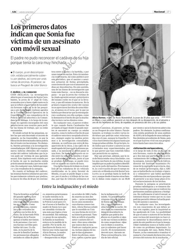 ABC MADRID 21-08-2003 página 17