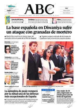 ABC CORDOBA 22-08-2003 página 1