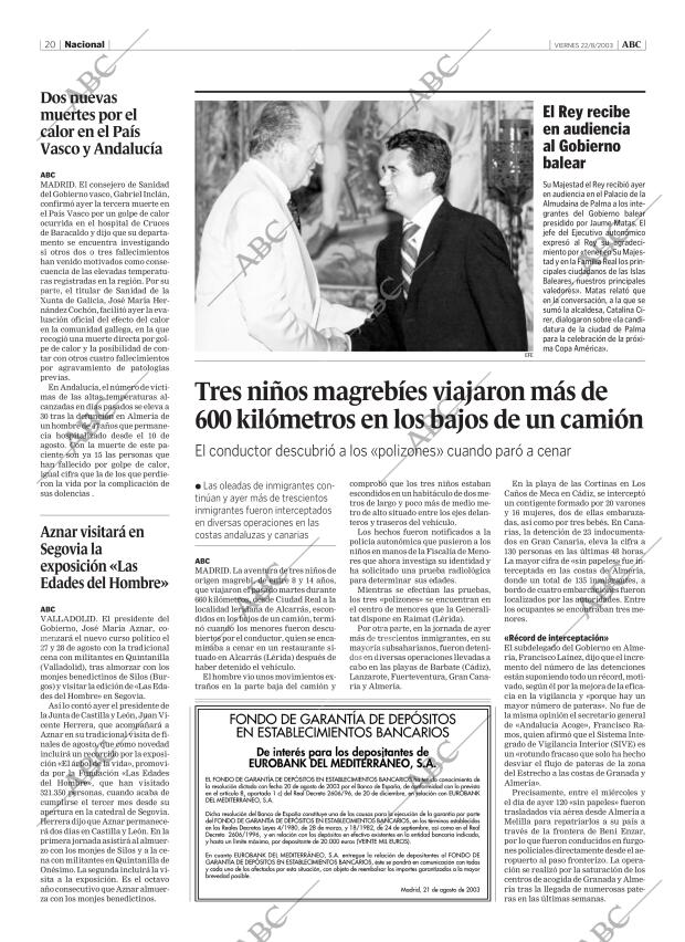 ABC CORDOBA 22-08-2003 página 20
