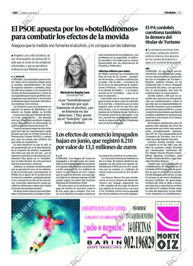 ABC CORDOBA 22-08-2003 página 31