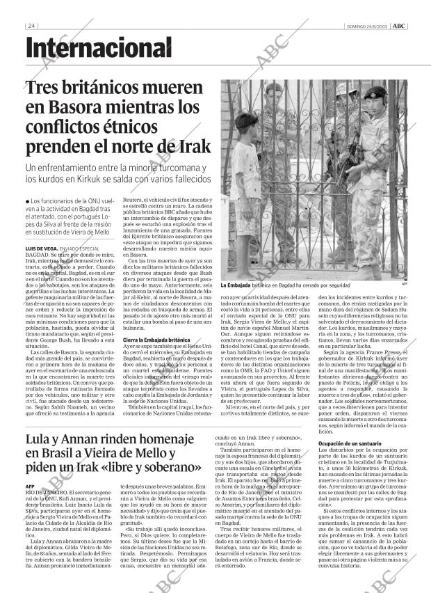 ABC MADRID 24-08-2003 página 24