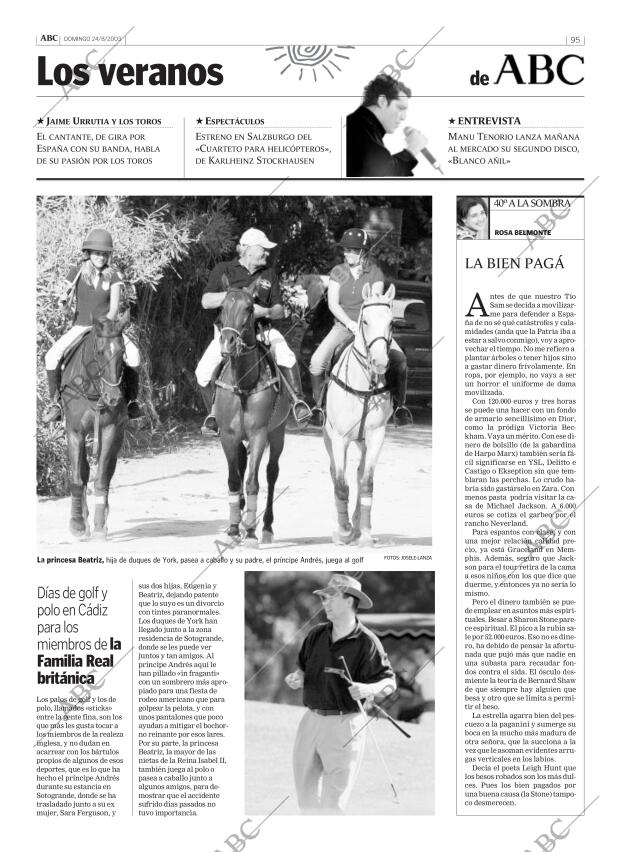 ABC MADRID 24-08-2003 página 95