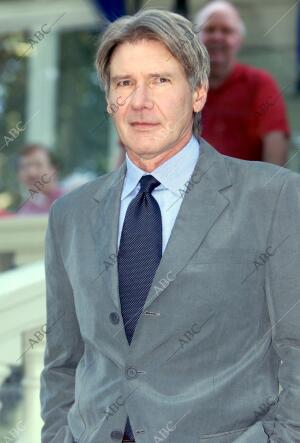 Harrison Ford en Madrid, durante el viaje de promoción de la película...