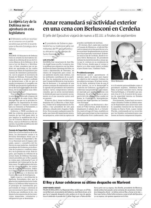 ABC CORDOBA 27-08-2003 página 14