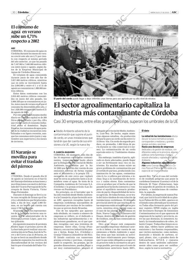 ABC CORDOBA 27-08-2003 página 30